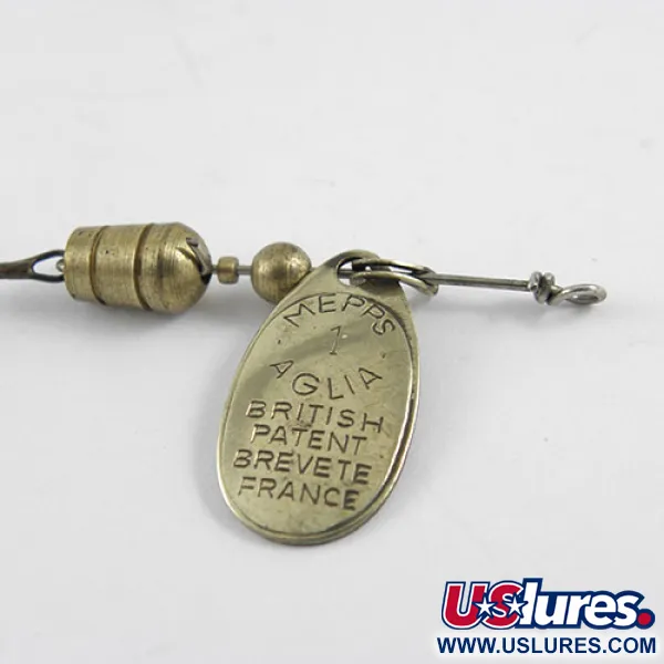 Mepps Aglia 1 Spinner, Messing, 3,5g, Frans Patent, #1102