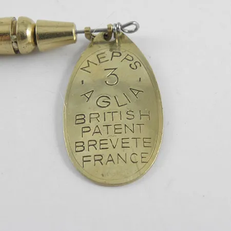 Mepps Aglia 3 Spinner, Messing, 7g, Rode Tube, #1104