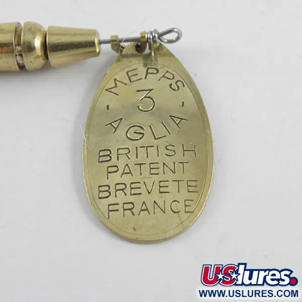 Mepps Aglia 3 Spinner, Messing, 7g, Rode Tube, #1104