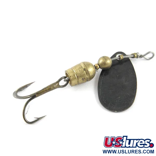 Mepps Aglia 1 Spinner, Zwart, 3,5g, Conus-rotatie, #1117