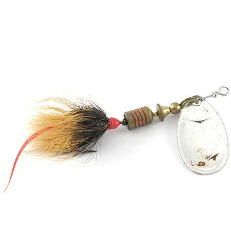 Mepps Aglia 2 dressed Spinner, Nikkel, 4.7g, Eekhoornhaar, #1127