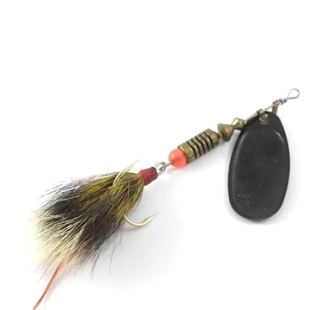 Mepps Black Fury 4 Dressed Spinner, Zwart/Geel, 9g, #1150