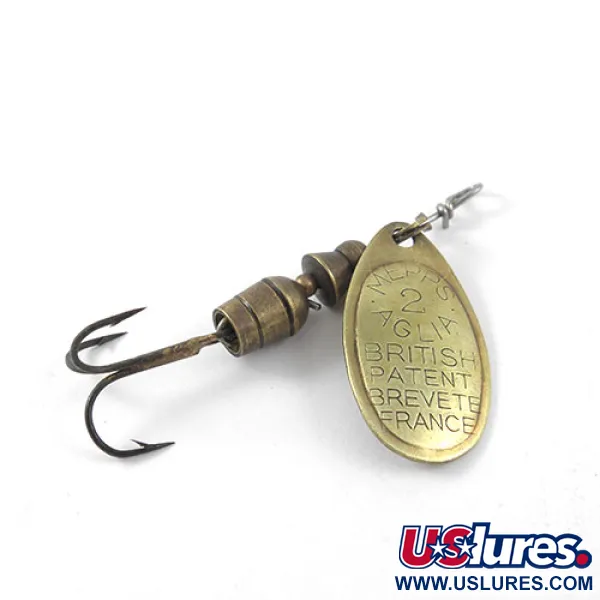Mepps Aglia 2 Spinner, Messing, 4,5g, Vintage-Klassieker, #1154