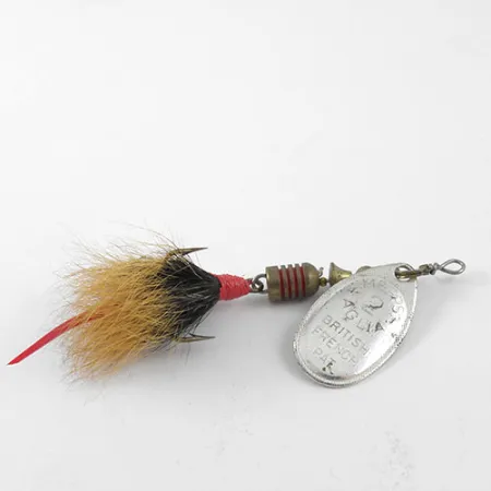 Mepps Aglia 2 dressed Spinner, Nikkel, 4,7g, Eekhoornhaar, #1155