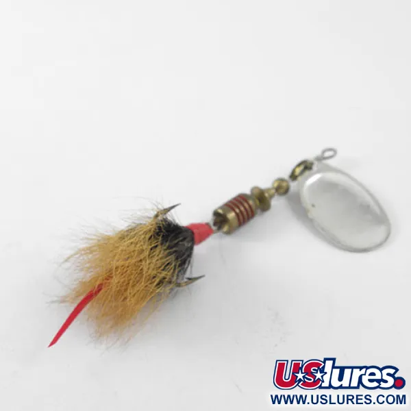 Mepps Aglia 2 dressed Spinner, Nikkel, 4,7g, Eekhoornhaar, #1155