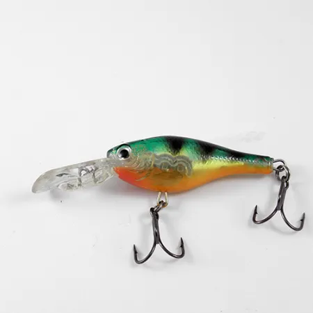 Rapala Glass Shad Rap Plug, Perch, 5,5g, Holografisch, #1250