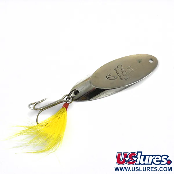 Weber Mr Champ Lepel, Nikkel/Gele staart, 35g, Verenstaart, #1278