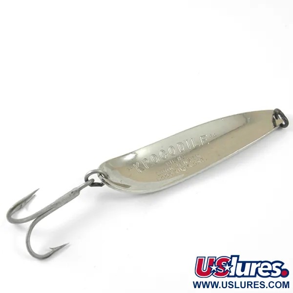 Luhr Jensen Krocodile Die #5 Lepel, Gehamerd Nikkel, 25g, #1281