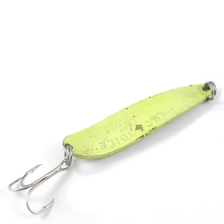 Luhr Jensen Krocodile Die #4 Lepel, Geel, 14g, Verwerpend, #1290