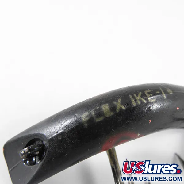 Lazy Ike 1318 Plug, Zwart / Rood, 3,5g, Bananenvorm, #1318