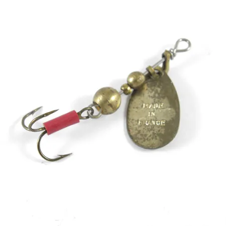 Mepps Aglia 0 Spinner, Messing, 2.2g, Vintage Messing Blad, #1326