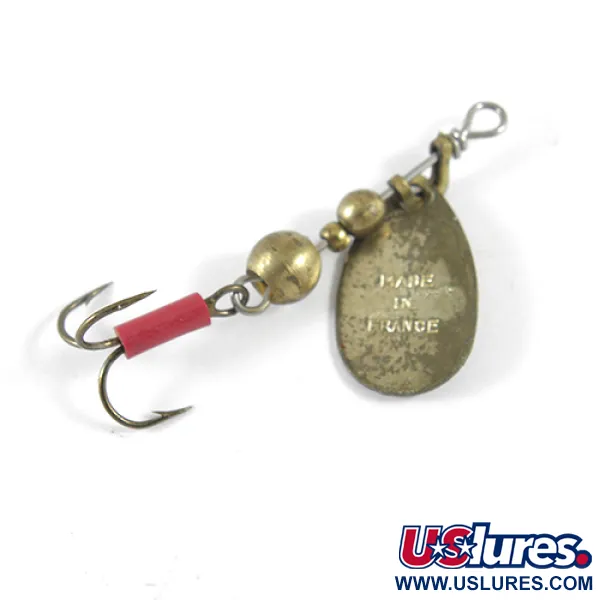 Mepps Aglia 0 Spinner, Messing, 2.2g, Vintage Messing Blad, #1326