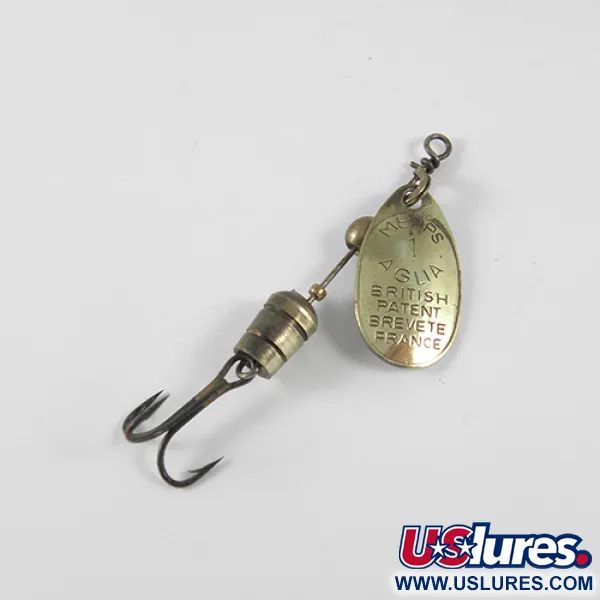 Mepps Aglia 1 Spinner, Messing, 3.5g, Klassiek Kunstaas, #1341