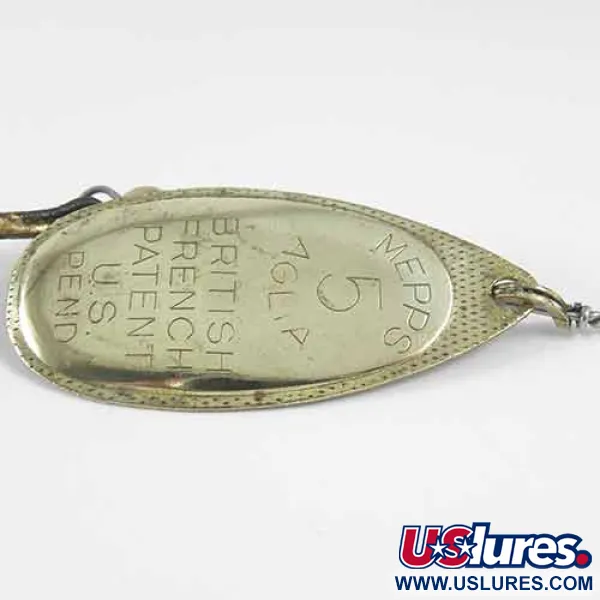 Mepps Aglia 5 Spinner, Messing, 14g, Maat 5, #1345