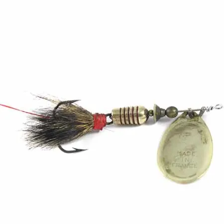 Mepps Aglia 3 dressed Spinner, Messing, 7,3g, Eekhoornhaar, #1349