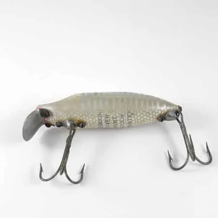 Heddon River Runt Floater, Wit / Grijs, 12,5g, Vintage, #1354