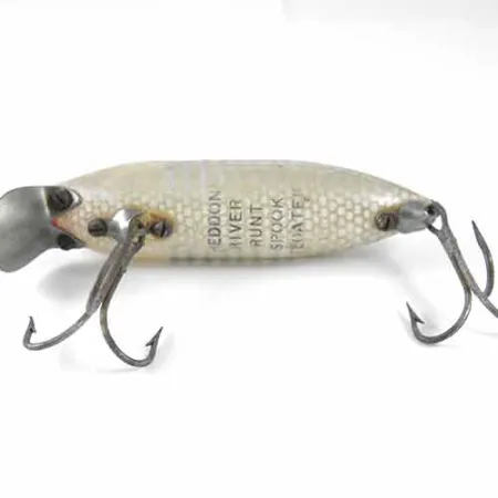 Heddon River Runt Floater, Wit / Grijs, 12,5g, Vintage, #1354