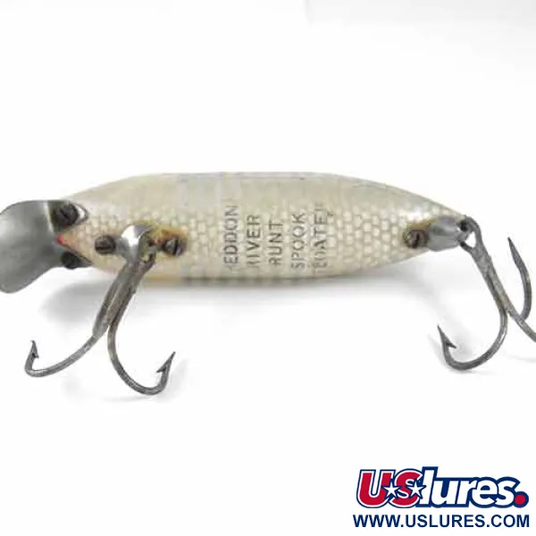 Heddon River Runt Floater, Wit / Grijs, 12,5g, Vintage, #1354