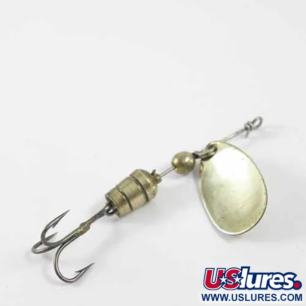 Mepps Aglia 1 Spinner, Messing, 3.5g, Klassiek Blad, #1357