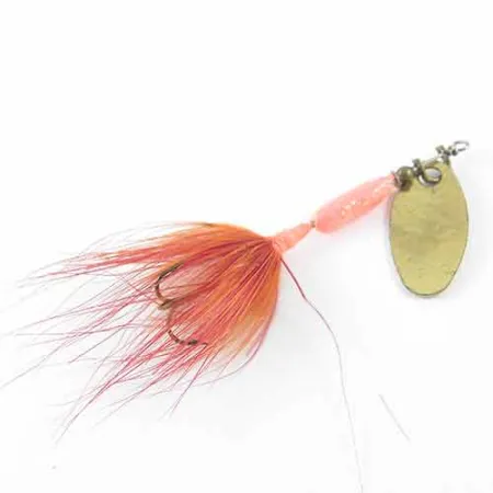 Yakima Bait Worden’s Original Rooster Tail Spinner, Messing/Rood, 1,6g, #1381