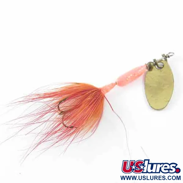 Yakima Bait Worden’s Original Rooster Tail Spinner, Messing/Rood, 1,6g, #1381