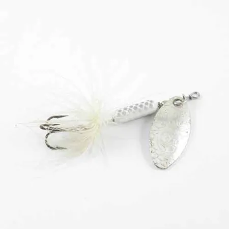 Worden’s Original Rooster Tail Spinner, Nikkel / Wit, 2,6g, #1382