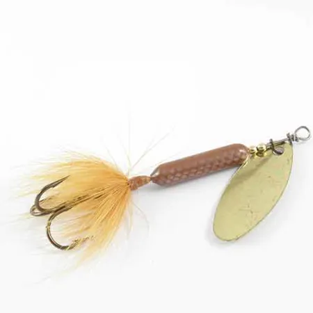 Worden’s Original Rooster Tail Spinner, Messing / Bruin, 7g, #1389