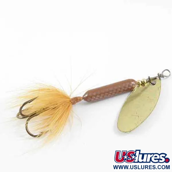 Worden’s Original Rooster Tail Spinner, Messing / Bruin, 7g, #1389