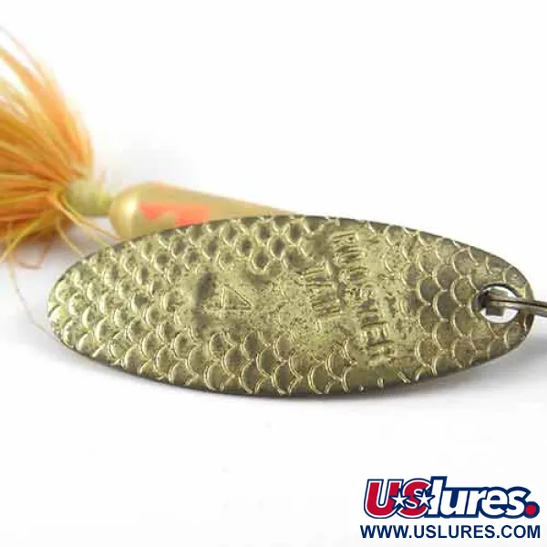 Worden’s Original Rooster Tail 4 Spinner, Messing/Geel/Rood, 8g, #1390