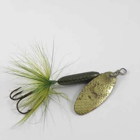 Worden’s Original Rooster Tail 4 Spinner, Messing/Groen, 8g, #1391