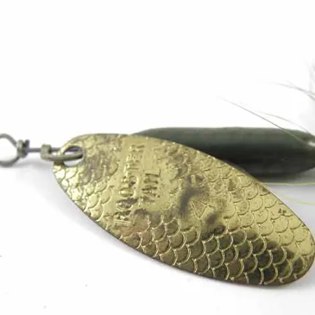 Worden’s Original Rooster Tail 4 Spinner, Messing/Groen, 8g, #1391