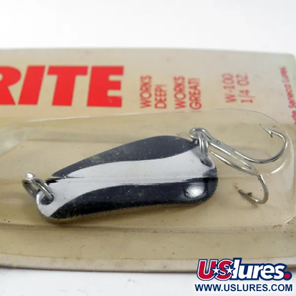 Seneca Wob-L-Rite Lepel, Zwart / Wit, 7g, Diep Water, #1407