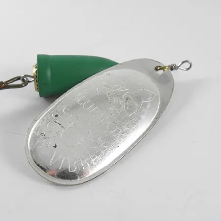 Blue Fox Super Vibrax 6 Spinner, Nikkel / Groen, 18g, Messing Tandwiel, #1506