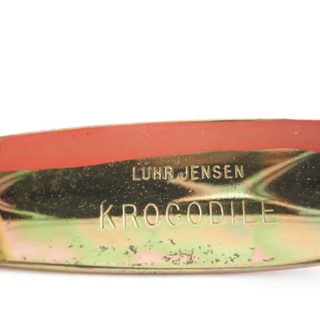 Luhr Jensen Krocodile Lepel, Rood/Zwart/Goud, 28g, Verwerper, #1508