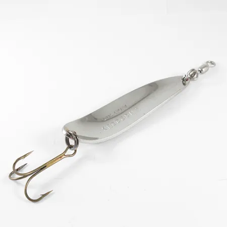 Luhr Jensen Krocodile Lepel, Nikkel/Rood, 28g, Slank profiel, #1509