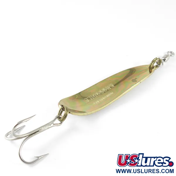 Luhr Jensen Krocodile Lepel, Hammered Gold/Orange, 28g, #1532