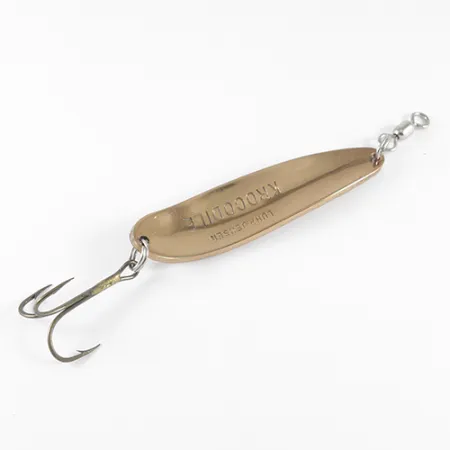 Luhr Jensen Krocodile Lepel, Koper/Rood, 21g, Gehamerd, #1535