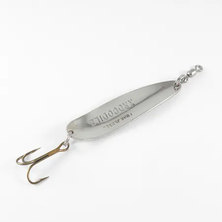 Luhr Jensen Krocodile Lepel, Gehamerd Nikkel / Rood, 14g, #1537