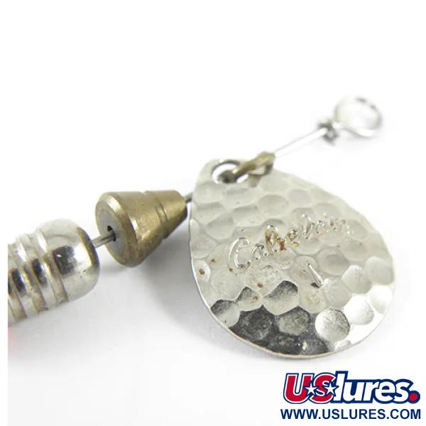 Cabela's 1 Spinner, Nikkel, 4g, Gehamerd blad, #1541