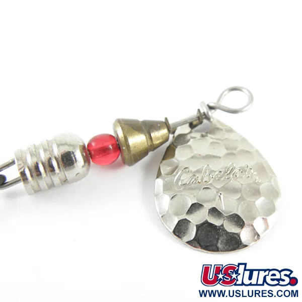 Cabela's 1 Spinner, Nikkel, 4g, gehamerd blad, #1542