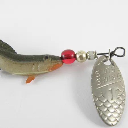 Renosky Lures Swiss Swing 1 Spinner, Nikkel, 2.5g, Softbody, #1545