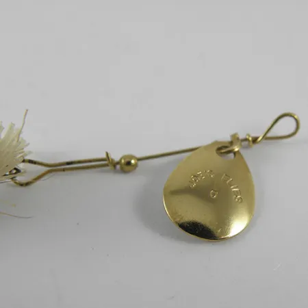 Joe's Flies Spinner, Goud, 1g, Gevederde Trailer, #1552