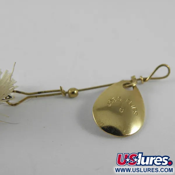 Joe's Flies Spinner, Goud, 1g, Gevederde Trailer, #1552