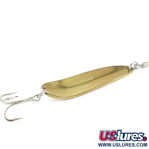 Luhr Jensen Krocodile Lepel, Oranje / Goud, 28g, Verre Worpen, #1586