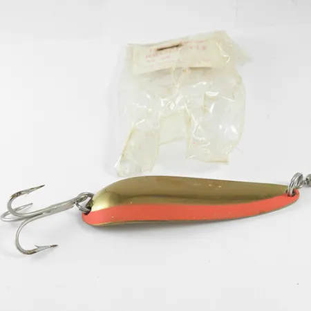 Luhr Jensen Krocodile Lepel, Oranje / Goud, 28g, Verre Worpen, #1586