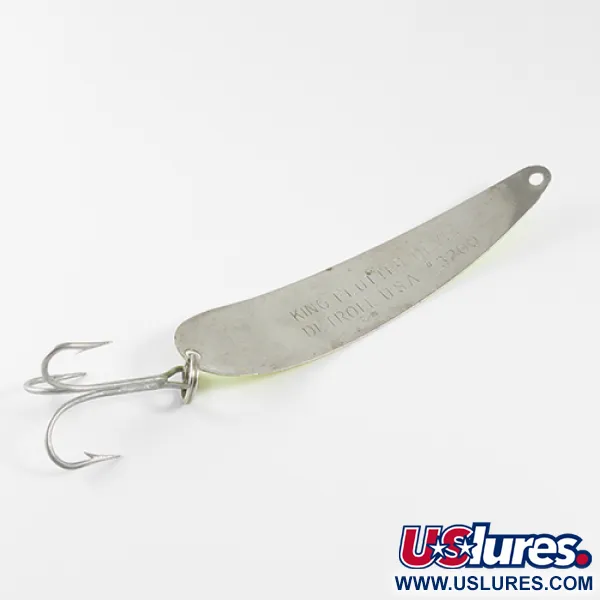 King Flutter Devle 3200 Lepel, Fluor Geel, 9g, Nikkel, #1591