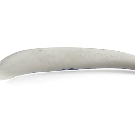 King Flutter Devle 3200 Trolling Lepel, Nikkel / Blauw, 9g, #1592