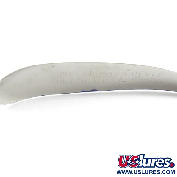 King Flutter Devle 3200 Trolling Lepel, Nikkel / Blauw, 9g, #1592