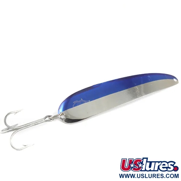 King Flutter Devle 3200 Trolling Lepel, Nikkel / Blauw, 9g, #1592