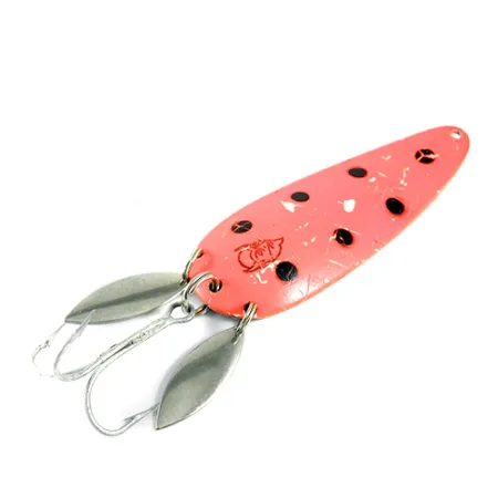 Eppinger Dardevle Klicker Lepel, Fluo Oranje/Nikkel, 28g, Dubbel Blad, #1599